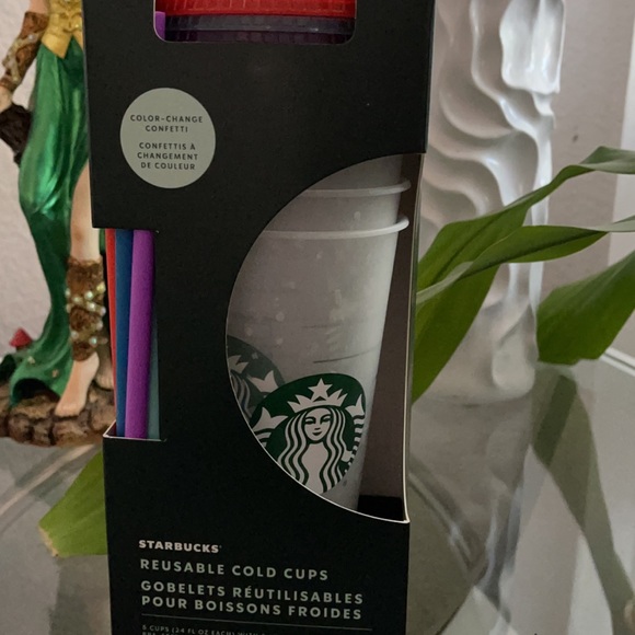 Starbucks Reusable Confetti Pack of 5 - Picture 5 of 5